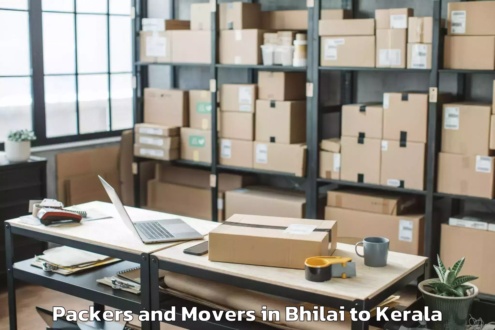 Quality Bhilai to Pandikkad Packers And Movers